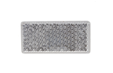 Přední (bílý) odrazový element obdélník 95 x 45mm nalepovací, TRL51