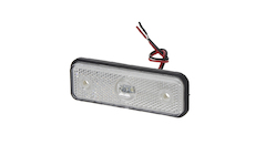 Přední obrysové světlo LED, bílý obdélník, homologace, KF661E