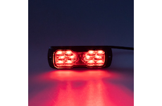 Profi LED výstražné světlo 12 - 24V 11,5W červené ECE R65 114x44mm, 911-E31RED