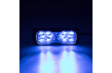 PROFI LED výstražné světlo 12-24V 11,5W modré ECE R65 114x44mm, STM 911-E31BLU