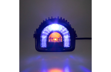 Profi LED výstražné světlo-oblouk 10-80V modré, 138x126mm, WA-015