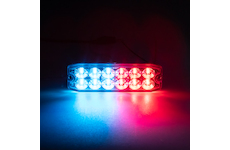 Profi SLIM výstražné LED světlo vnější, modro-červené, 12 - 24V, CH-078DUAL