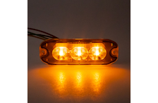 Profi SLIM výstražné LED světlo vnější, oranžové, 12 - 24V, ECE R65, CH-073