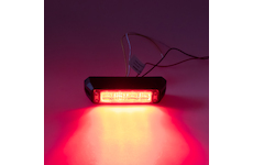 Profi výstražné LED světlo vnější, červené, 12 - 24V, ECE R10, 911-C4RED