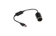 Redukce s měničem napětí USB, CL zásuvka 5V, 12V, 1A, 34168