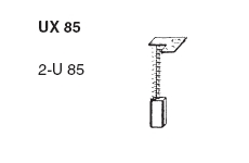 Sada uhlíků alternátoru  GE UX  85