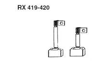 Sada uhlíků startéru - Delco 10457119 GE RX 419-420