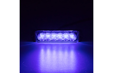 SLIM výstražné LED světlo vnější, modré, 12-24V, ECE R65, STM KF079BLU