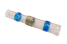 Spojovací dutinka - modrá - 4,5 mm - s cínem - 10 kusů