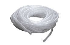 Svazovací spirála na kabely 10 mm x 10 m, bílá – balení 10 m