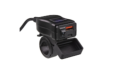 USB, USB-C nabíječka s voltmetrem na motocykl, 34707B