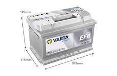 Varta Dynamic EFB D54 565500065K262 12V 65Ah 650A