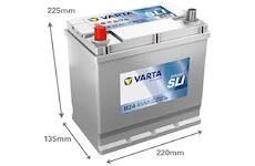 Varta Dynamic SLI B24 545079030K262 12V 45Ah 300A