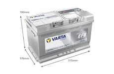 Varta Professional EFB LED80 932080080K312 12V 80Ah 800A