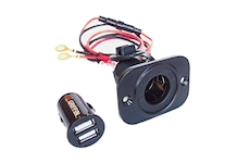 Vodotěsná palubní zásuvka CL (autozapalovač) 12V/24V – vestavná