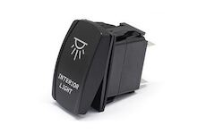 Vypínač kolébkový osvětlení interiéru OFF-ON 1pol.250V/20A - zelený