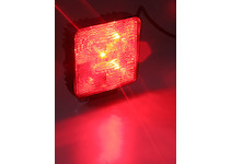 Výstražné LED světlo vnější, červené, 12/24V, STM KF717RED