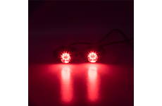 x  LED stroboskop červený 8x3W, 12-24V, STM KF708RED