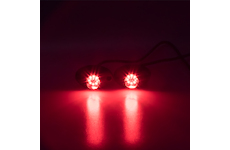 x LED stroboskop červený 8x3W, 12-24V, STM KF708RED