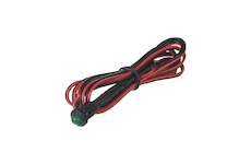 Zelená blikací kontrolní LED s objímkou a kabelem, SE006GREEN