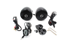 Zvukový systém s reproduktory na motocykl, skútr, ATV s FM, USB, AUX, BLUETOOTH, barva černá - STM RSM100BL
